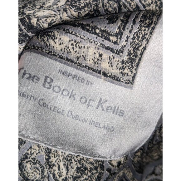 Book Of Kells Dublin Ireland Grey Celtic Scarf - Picture 5 of 9